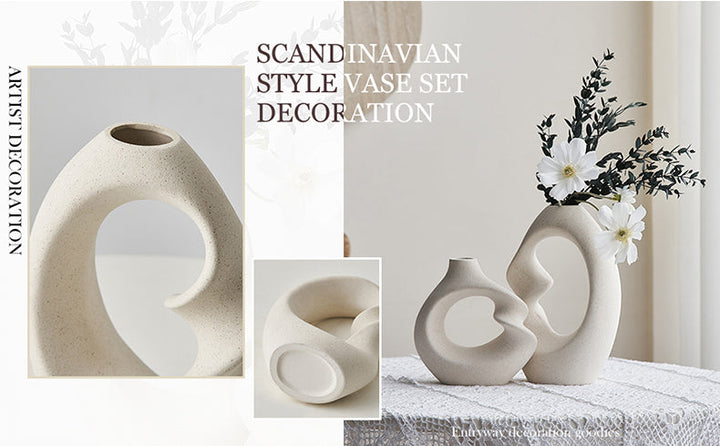 Nordic Ceramic Vases - Peace Easentials